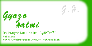 gyozo halmi business card